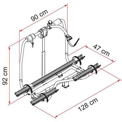 Fiamma Caravan Active A Frame 2 3 Carry Bike Bicycle Cycle Rack Carrier Fiamma  - Dynamic Drive