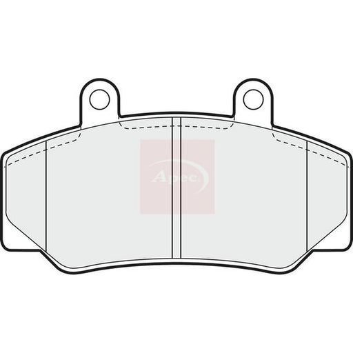 Apec Front Brake Pad Set fits Umm Transcat 1985-1996 2.5