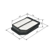 Bosch Engine Air Filter fits Suzuki Grand Vitara II 2005-2015 1.6 1.9 2.0