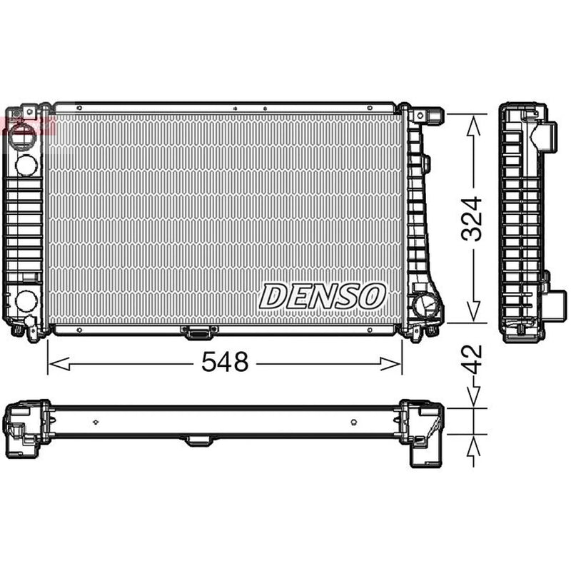 Denso Engine Radiator fits BMW 3 1995-1999