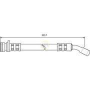 NAPA Brake Hydraulic Hose Line Rear fits Audi A4 B5 1994-2001