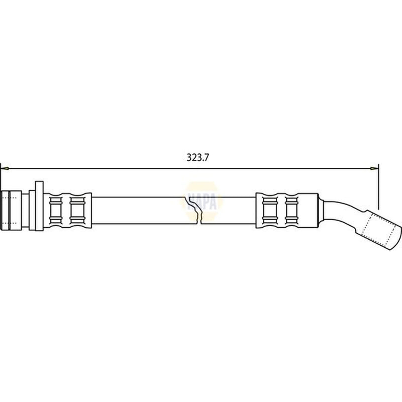 NAPA Brake Hydraulic Hose Line inner NBH1285