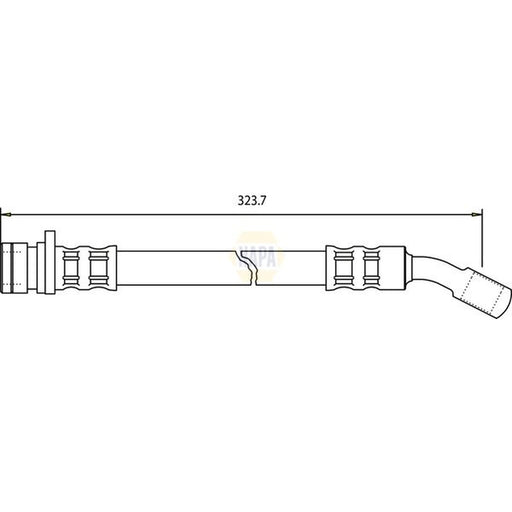 NAPA Brake Hydraulic Hose Line inner NBH1285