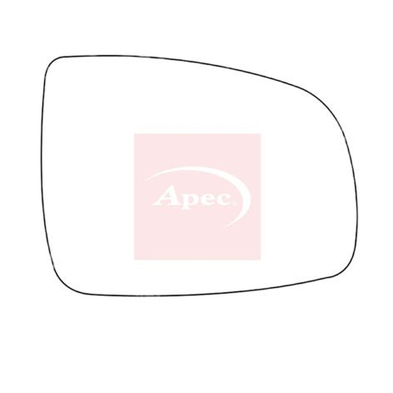 Apec Exterior Wing Mirror Glass Right fits Nissan Note 2006-2012 1.4 1.5 1.6