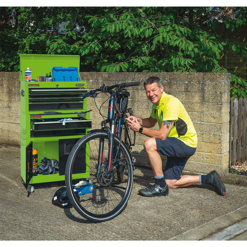 Draper Combined Roller Cabinet and Tool Chest, 6 Drawer, 24", Green 19566 Draper - Dynamic Drive