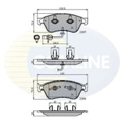 Comline Front Brake Discs & Pads fits Audi A6 C6 2004-2011 3.0 4.2