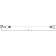 Apec Brake Hydraulic Hose Line Rear Left fits Hyundai I30 2007-2016 1.4 1.6 2.0