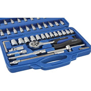 Bluespot Tools 1/4in Square Drive Socket & Bit Set, 46 Piece BlueSpot Tools - Dynamic Drive