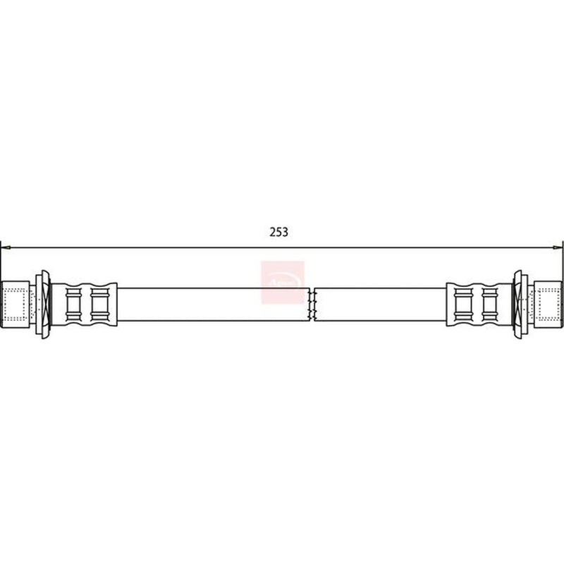 Apec Brake Hydraulic Hose Line Rear HOS3747