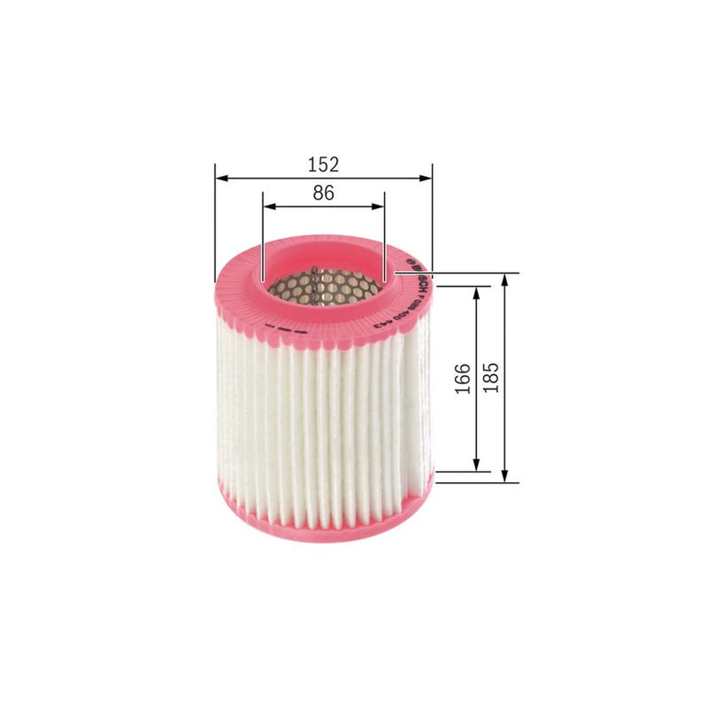 Bosch Engine Air Filter fits Audi A8 D3 2002-2010 2.8 3.0 3.2 3.7 4.0 4.2