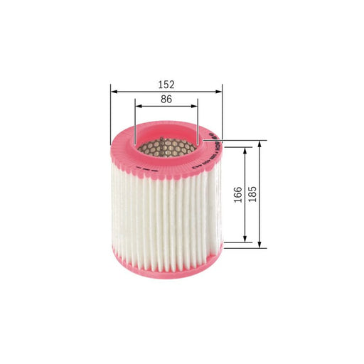 Bosch Engine Air Filter fits Audi A8 D3 2002-2010 2.8 3.0 3.2 3.7 4.0 4.2