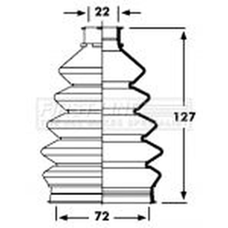 First Line Drive Shaft Bellow Kit Front Left Thermoplast fits Chevrolet Aveo