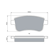 Bosch Front & Rear Pads fits Mitsubishi Asx 2023 on 1.6