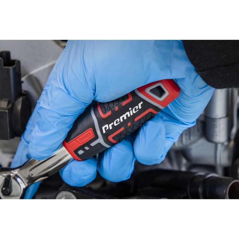 Sealey Premier Premier Offset Ratchet Wrench with Flip Reverse 1/4"Sq Drive Sealey Premier - Dynamic Drive