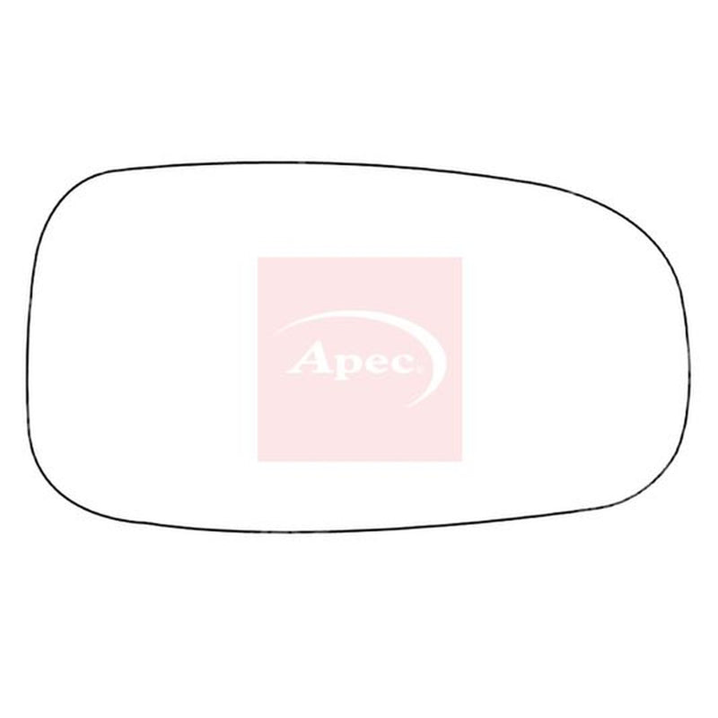 Apec Exterior Wing Mirror Glass Right fits Saab 9-3 2002-2015