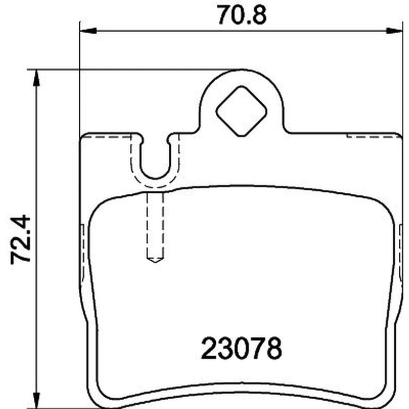 Mintex Front & Rear Pads fits Mercedes-Benz S-Class 2002-2006 215.374 215.376