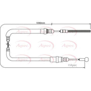 Apec Handbrake Cable Left Rear fits Citroën C8 2002 on 2.0 2.2