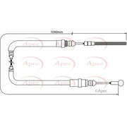 Apec Handbrake Cable Right Rear CAB1055