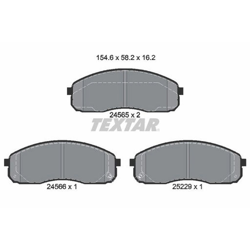 Textar Front Brake Pad Set 2456501