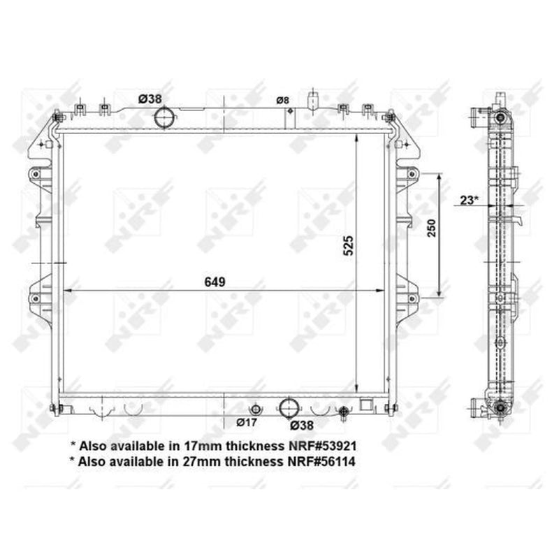 NRF Engine Radiator 53921A