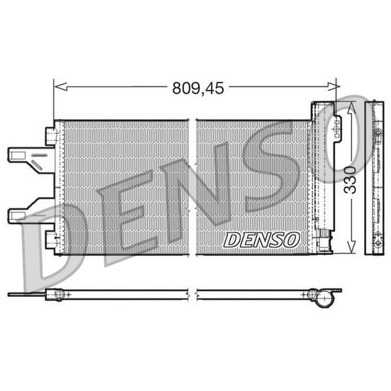 Denso Air Conditioning Condenser fits Citroën Relay III 2006-2020 2.2 3.0