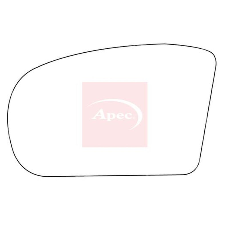 Apec Exterior Wing Mirror Glass Left fits Mercedes-Benz C-Class 2000-2008