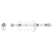 Apec Brake Hydraulic Hose Line Front Right fits Honda Jazz IV 2015 on 1.3