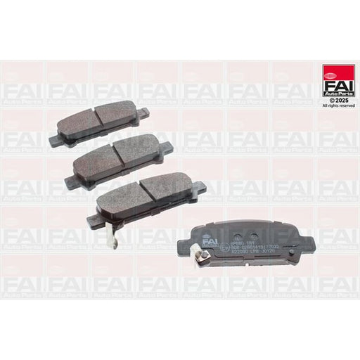FAI Rear Brake Pad Set fits Subaru Forester 1997-2008 2.0 2.5