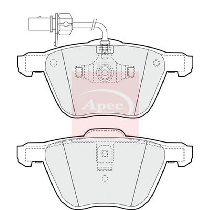 Apec Front Brake Pad Set fits Ford Galaxy I 2000-2006 2.8