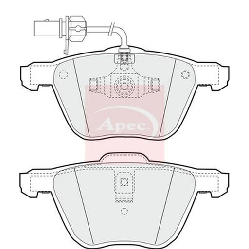 Apec Front Brake Pad Set PAD1184