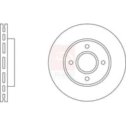 Apec 2 x Vented Front Brake Discs SDK6035-x2
