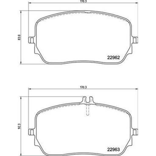 Brembo Front & Rear Brake Discs & Pads fits Mercedes-Benz Gle 2018-2023