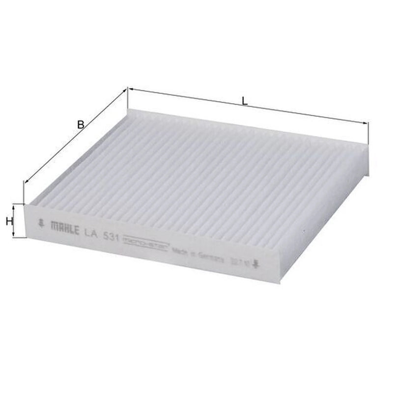 Mahle Cabin Air Filter (Pollen Filter) fits Kia Soul I 2009-2014 1.6