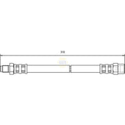 NAPA Brake Hydraulic Hose Line Rear NBH1083