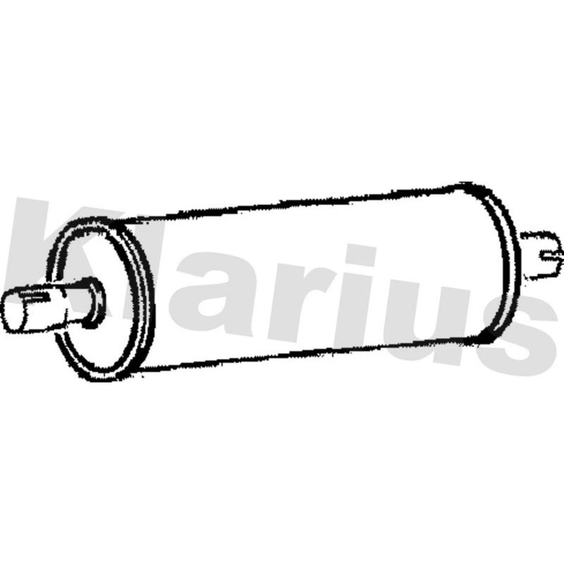 Klarius Box With Centre Pipe Centre fits Mercedes-Benz T1 1982-1996