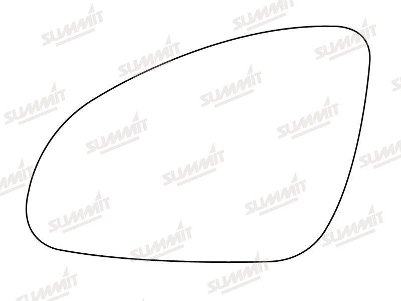 Summit Heated Base Plate With Standard Mirror Glass fits Vauxhall Astra J 09 to 15 LHS Summit - Bars 4 Cars