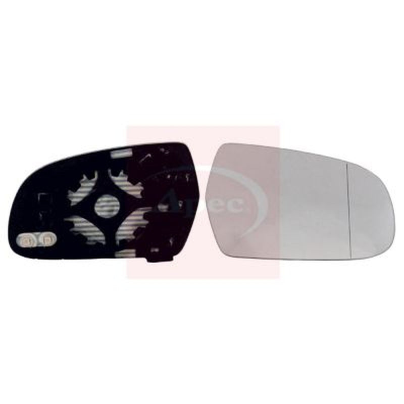 Apec Exterior Wing Mirror Glass Right fits Audi A3 2003-2013 1.2 1.4 1.6 1.8 2.0
