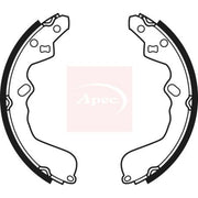 Apec Brake Shoe Set Axle Kit fits Kia Carens I 2002-2007 1.6 2.0