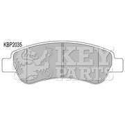 Key Parts 4 x Rear Brake Pad Set fits Citroën Relay III 2006-2020 2.2 3.0