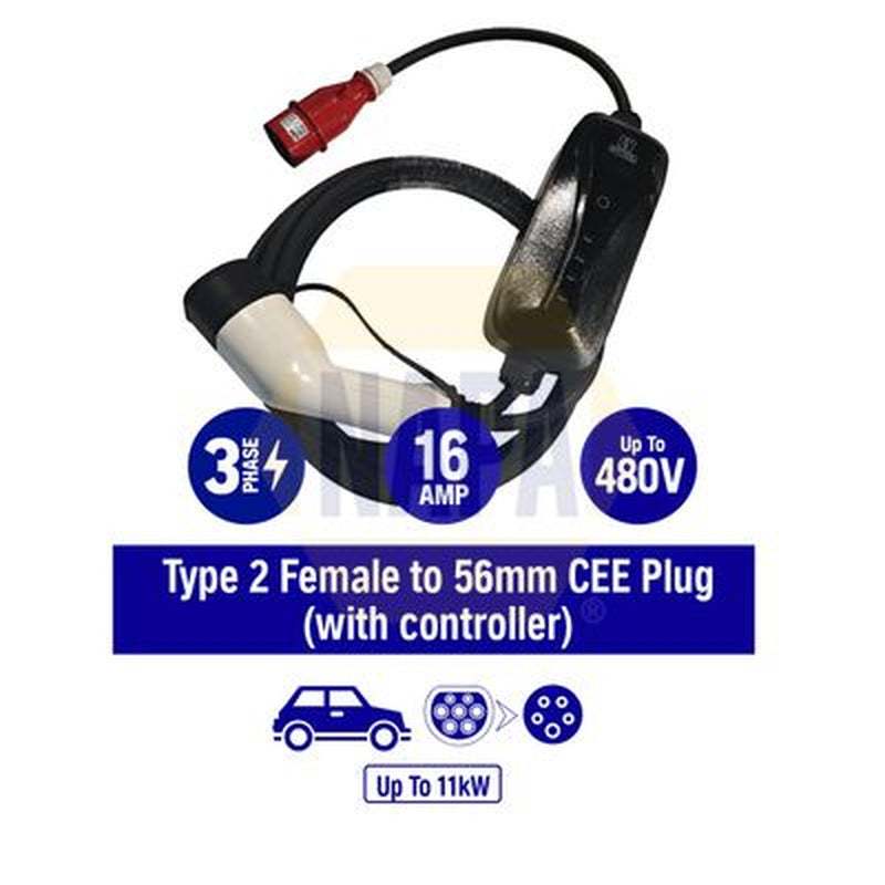 NAPA Electric Vehicle Charging Cable Charging plug type 2 fits Aiways U5 2020 on