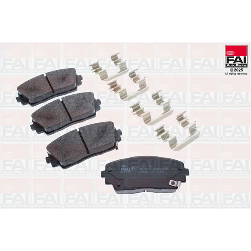 FAI Front Brake Vented Discs & Pads fits Kia Picanto II 2011-2017 1.0 1.2