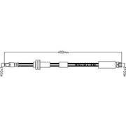 Juratek Brake Hydraulic Hose Line Right JBH1205