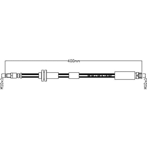Juratek Brake Hydraulic Hose Line Right JBH1205