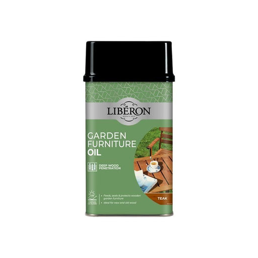 Liberon Garden Furniture Oil Teak 1 litre Liberon - Dynamic Drive
