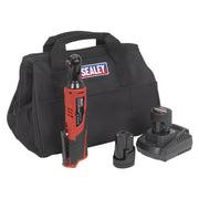 Sealey Ratchet Wrench Kit 3/8"Sq Drive 12V SV12 Series 2 Batteries CP1202KIT Sealey - Dynamic Drive