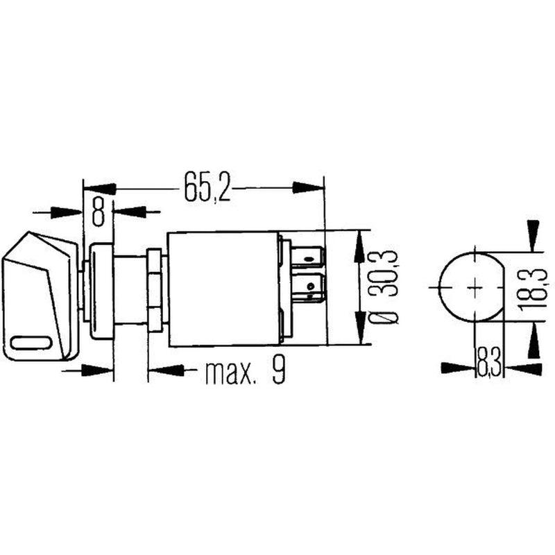 Hella Ignition Key Switch