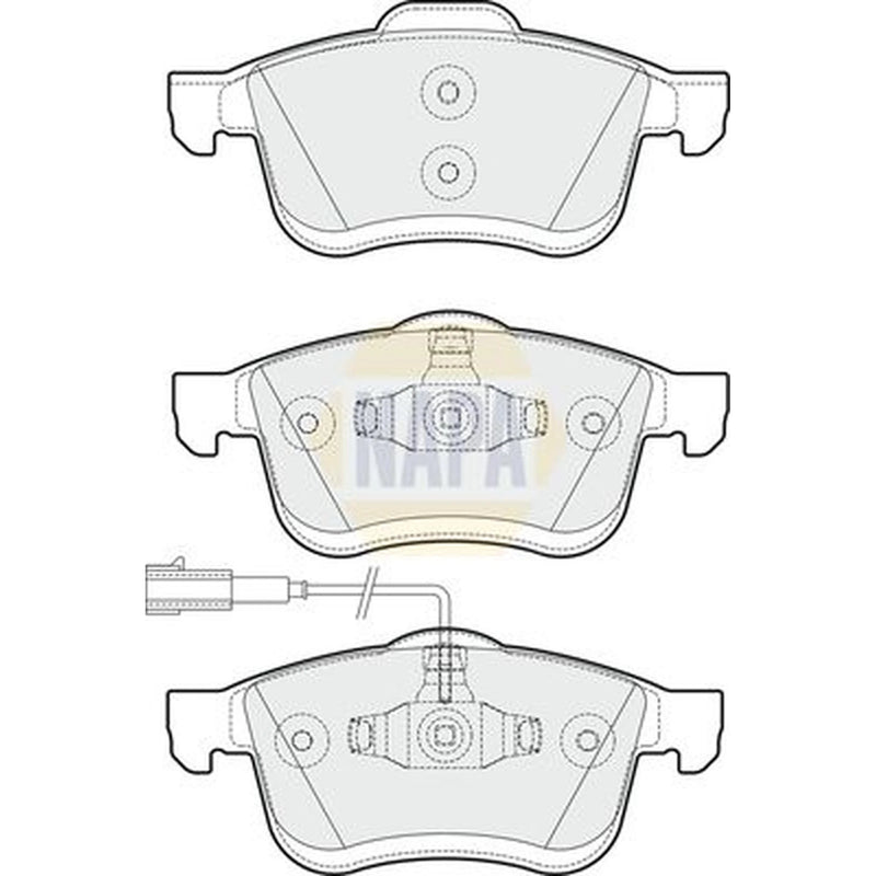 NAPA Front Brake Pad Set fits Chrysler Delta 2011 on 2.0