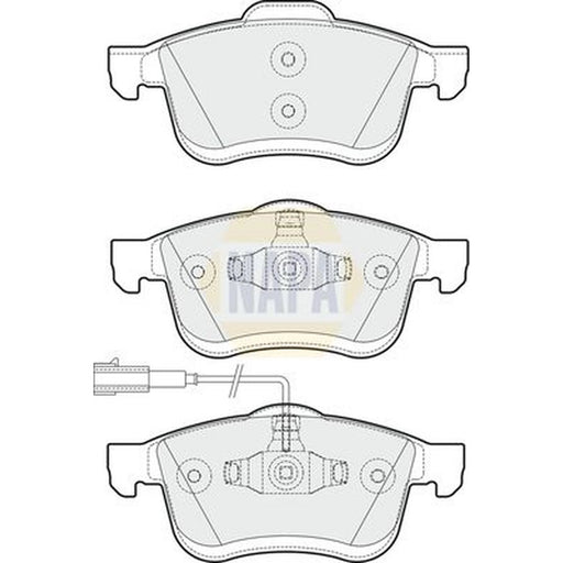 NAPA Front Brake Pad Set NBP1380
