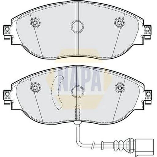 NAPA Front Brake Pad Set NBP1655