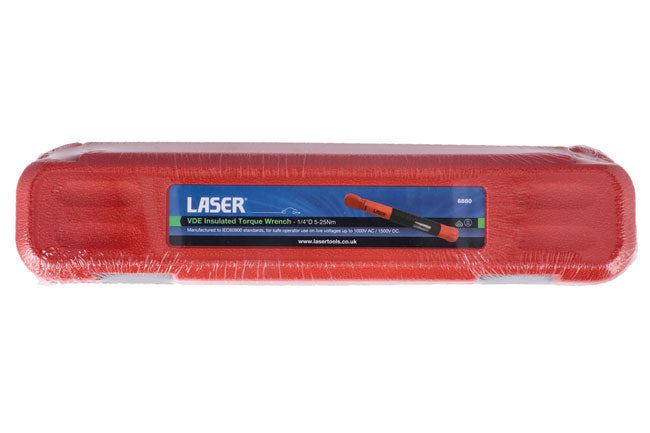 Laser VDE Insulated Torque Wrench 1/4"D 5-25Nm Laser - Dynamic Drive